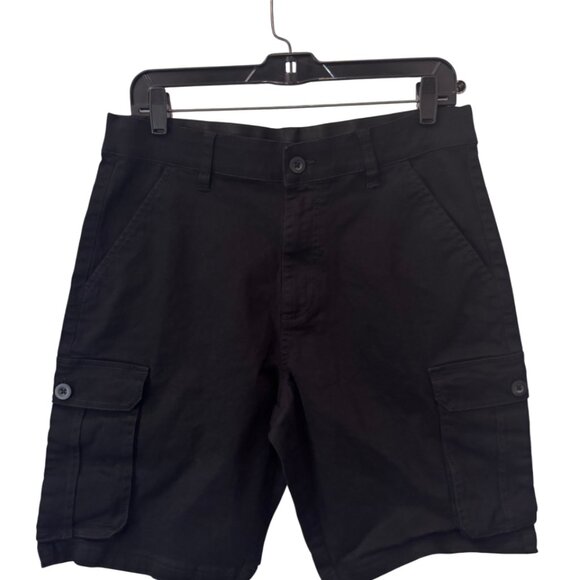 Burnside black midi cargo shorts size 32 - Picture 2 of 7